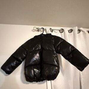 Kids Black Puffer Jacket - Lightweight Warmth
